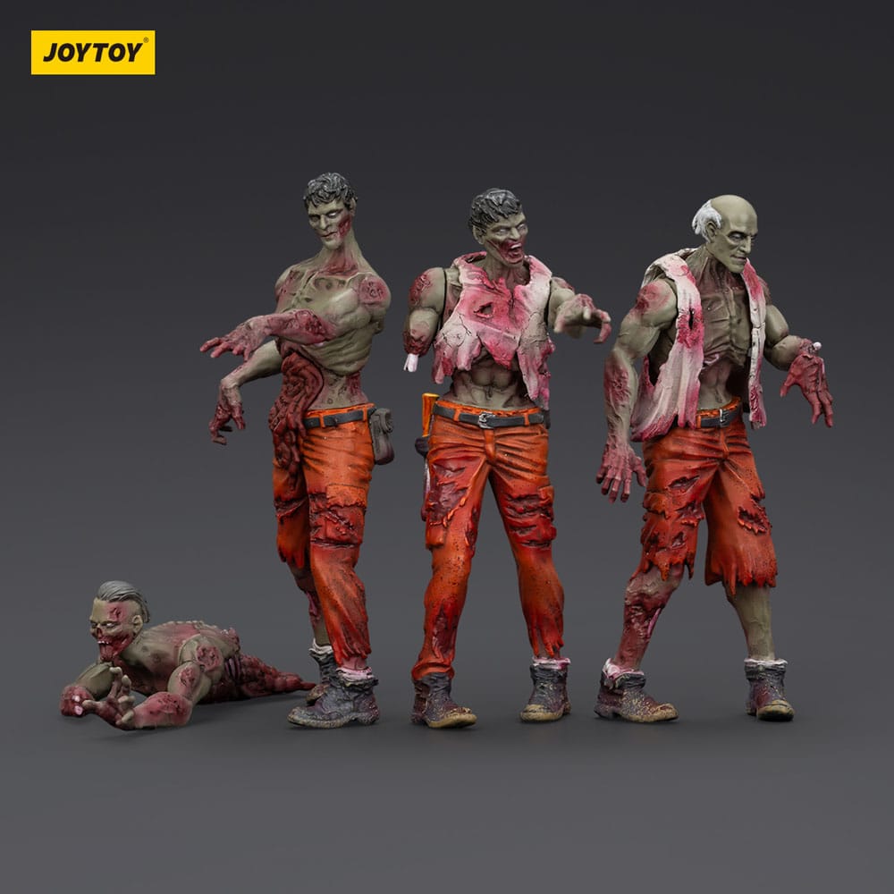 Zombie Dark Source 4-Pack Mechanic Team 8cm Action Figures